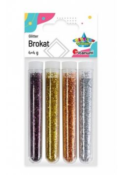 Brokat w fiolkach mix 4 kolory