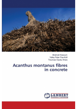 Acanthus montanus fibres in concrete