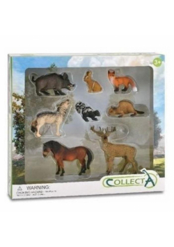 Zestaw leśne zwierzęta 8 el