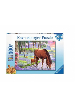 Puzzle 300 Konie o zachodzie słońca