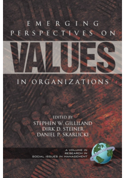 Emerging Perspectives on Values in Organizations (PB)