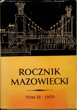 Rocznik mazowiecki tom III 1970