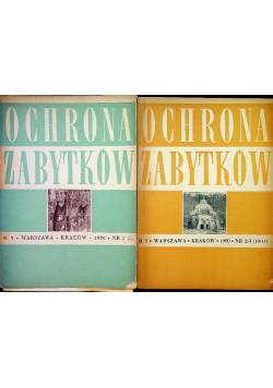 Ochrona zabytków rok 3 nr 1 do 3/ 1950 r.