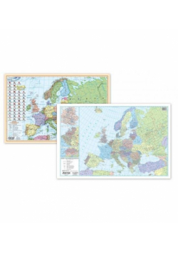 Podkładka na biurko - Mapa polit. i kodowa Europa