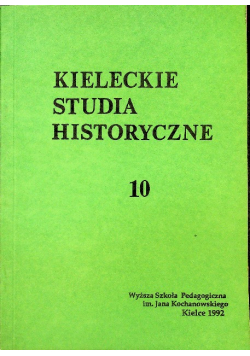 Kieleckie studia historyczne tom 10