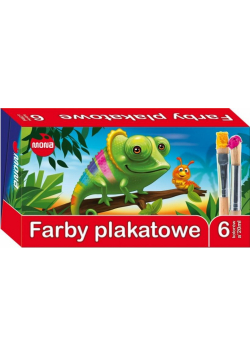 Farby plakatowe 6 kolorów 20ml MONA