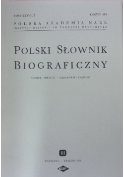 Polski słownik biograficzny tom XXXVII\2, zeszyt 153