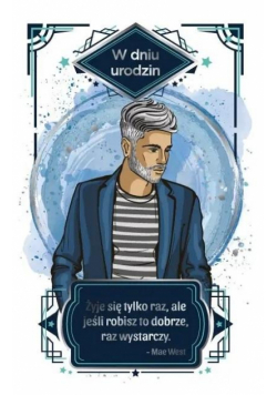 Kartka okolicznościowa Urodziny męskie