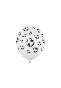 Balony Piłki Pastel White 30cm 6szt