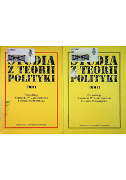 Studia z teorii polityki Tom 1 i 2