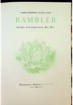 Rambler Pismo historyczne nr 1 / 2017