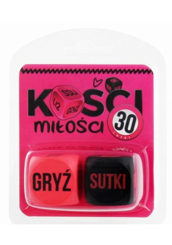 Kości Miłości 30 latki (różowo-czarne)