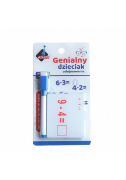 Genialny dzieciak - fiszki matematyczne odejmowan.