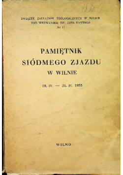Pamiętnik Siódmego Zjazdu w Wilnie, 1934 r.