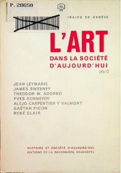 L art Dans La Societe D aujourd hui
