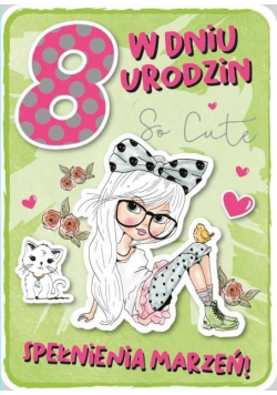 Karnet Urodziny 8 GM-696