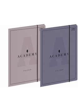 Teczka z gunką A4+ Academy (10szt)