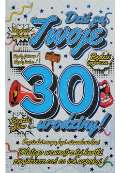 Karnet Urodzinowy 30