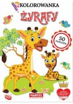Kolorowanka Żyrafy z naklejkami