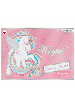 Blok rysunkowy A4/20K biały Unicorn (20szt)