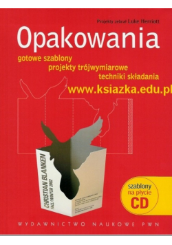 Opakowania Gotowe szablony projekty trójwymiarowe techniki składania z CD