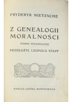 Z genealogii moralności