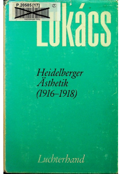 Heidelberger asthetik 1916 1918