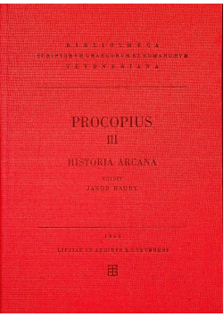 Procopius III historia Arcana