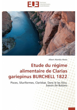Etude du régime alimentaire de clarias gariepinus burchell 1822