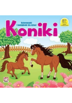 Kolorowanki i łamigłówki dla dzieci. Koniki