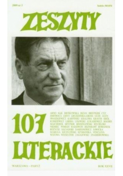 Zeszyty literackie 107 3/2009