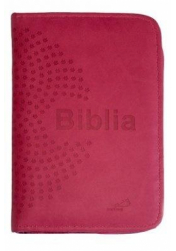 Biblia z kolorową wkładką (różowa z suwakiem)