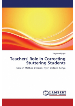 Teachers' Role in Correcting Stuttering Students