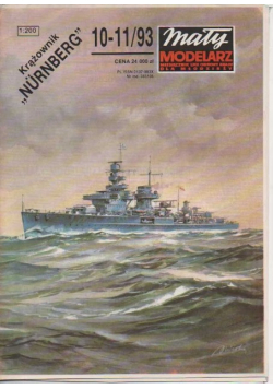 Mały modelarz nr 10 - 11 Niemiecki lekki krążownik Nurnberg