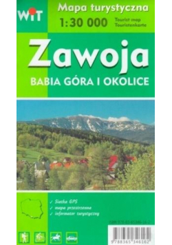 Mapa turystyczna -Zawoja, Babia Góra i okolice WIT