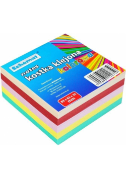 Kostka papierowa kolorowa 83x83x35mm klejona
