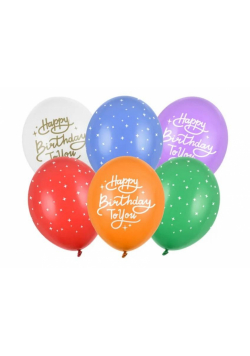 Balony Happy Birthday To You 30cm 50szt