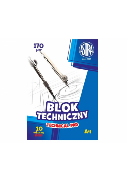 Blok techniczny A4/10K 170g (10szt) ASTRA