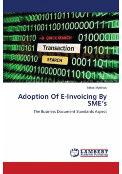 Adoption Of E-Invoicing By SME's