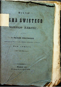 Wykład dziejów apostolskich Poszyt I 1845 r.