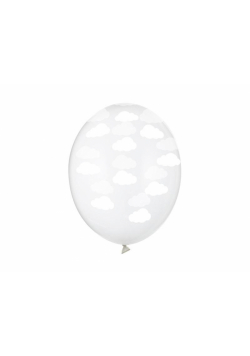 Balony Chmurki Crystal Clear 30cm 50szt