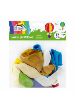 Balony Pastel 12'' mix 12 sztuk FIORELLO