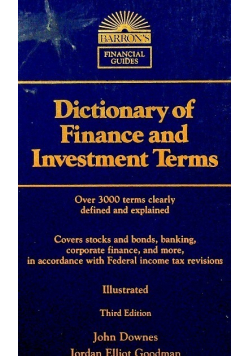 Dictionary of Finance and Investment Terms