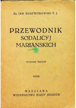 Przewodnik Sodalicyj Mariańskich 1946 r.