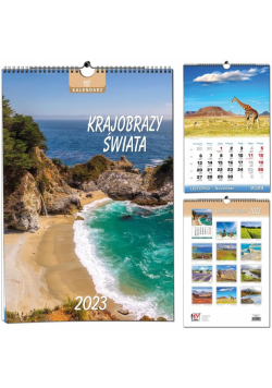 Kalendarz 2023 13 Plansz B3 - Krajobrazy Świata