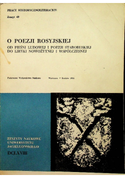 O poezji rosyjskiej