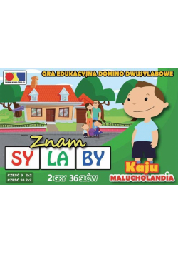 Gra domino. Znam sylaby. Cz. 9 i 10 - zestaw Kaju