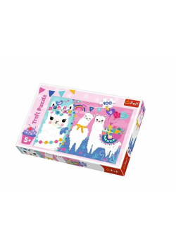 Puzzle 100 Wesołe Lamy TREFL