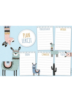 Plan lekcji - Lamy (5szt)