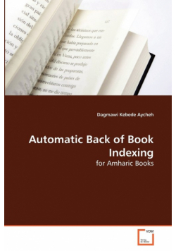 Automatic Back of Book Indexing